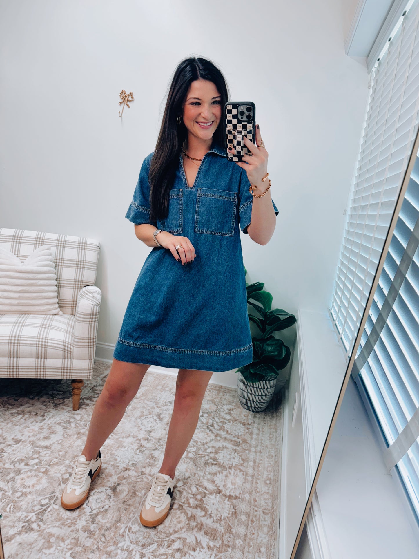 Darling Denim Pocket Dress