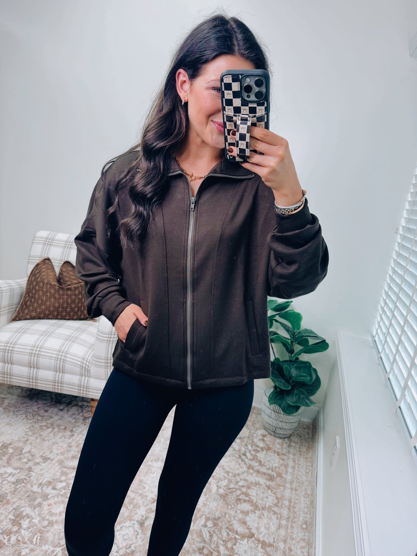 DOORBUSTER Air Essentials Zip Jacket - Brown