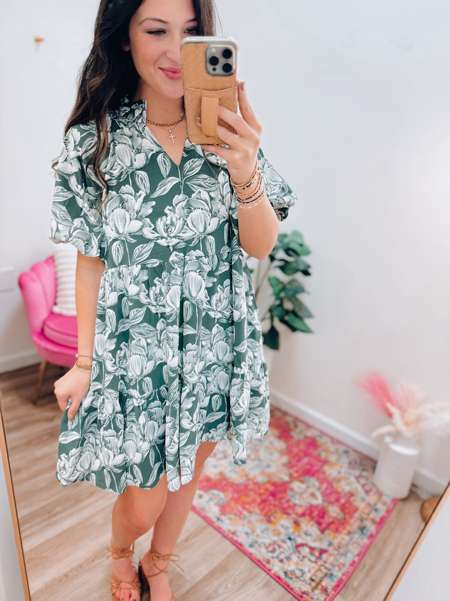 Bre Floral Printed Mini Dress