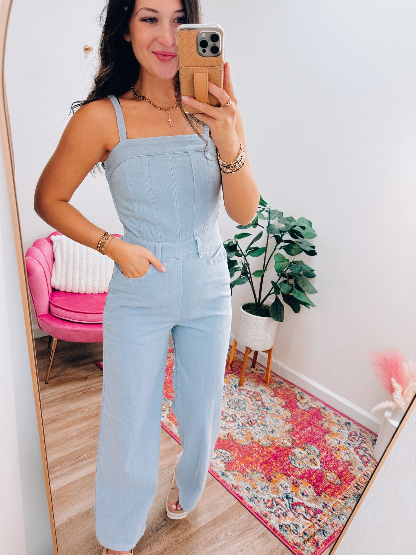 Aubree Denim Jumpsuit