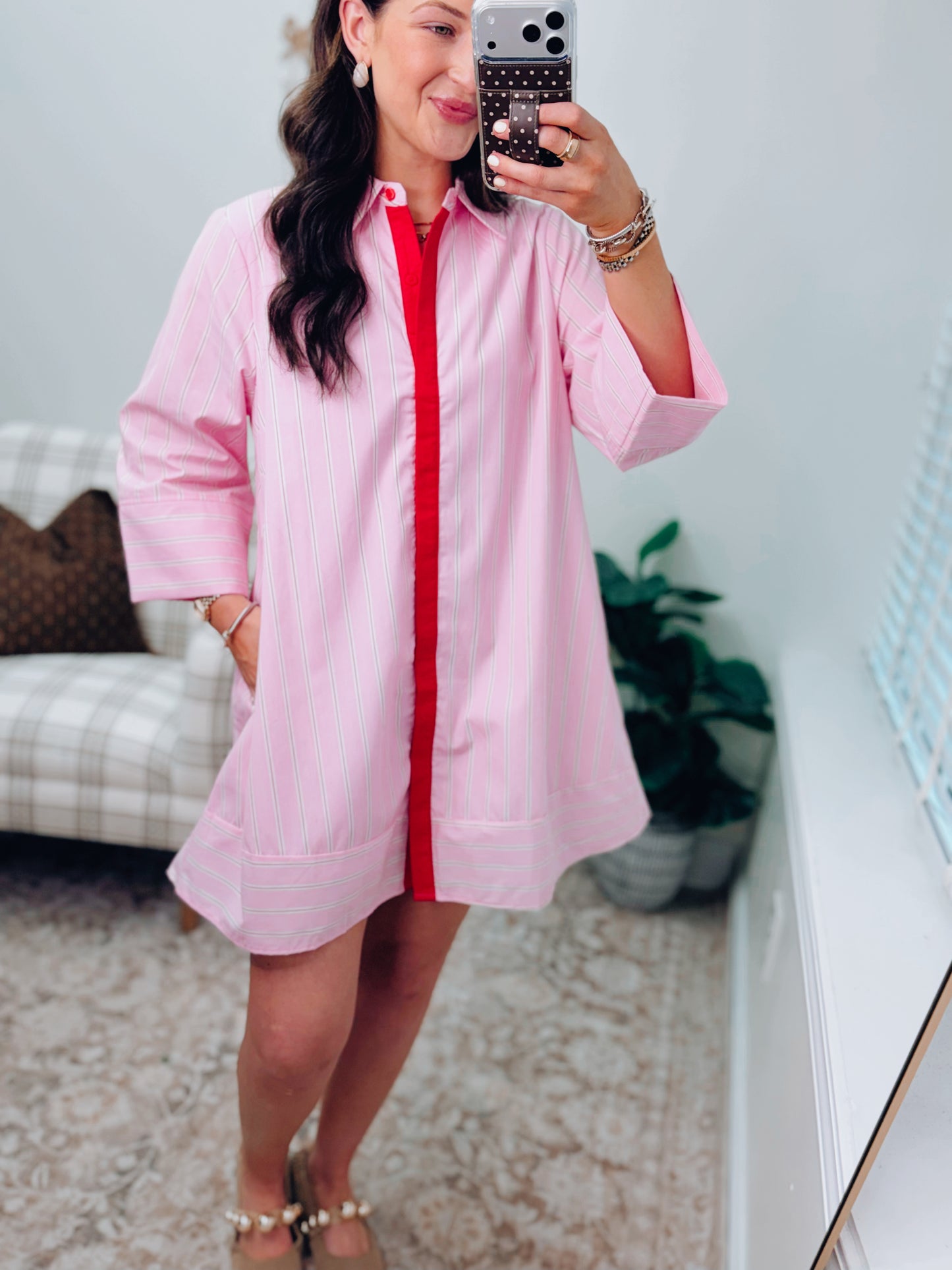 Emry Pin Stripe Mini Dress