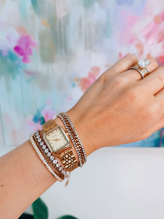 18K Gold Plated Harper Cuban Chain Bracelet