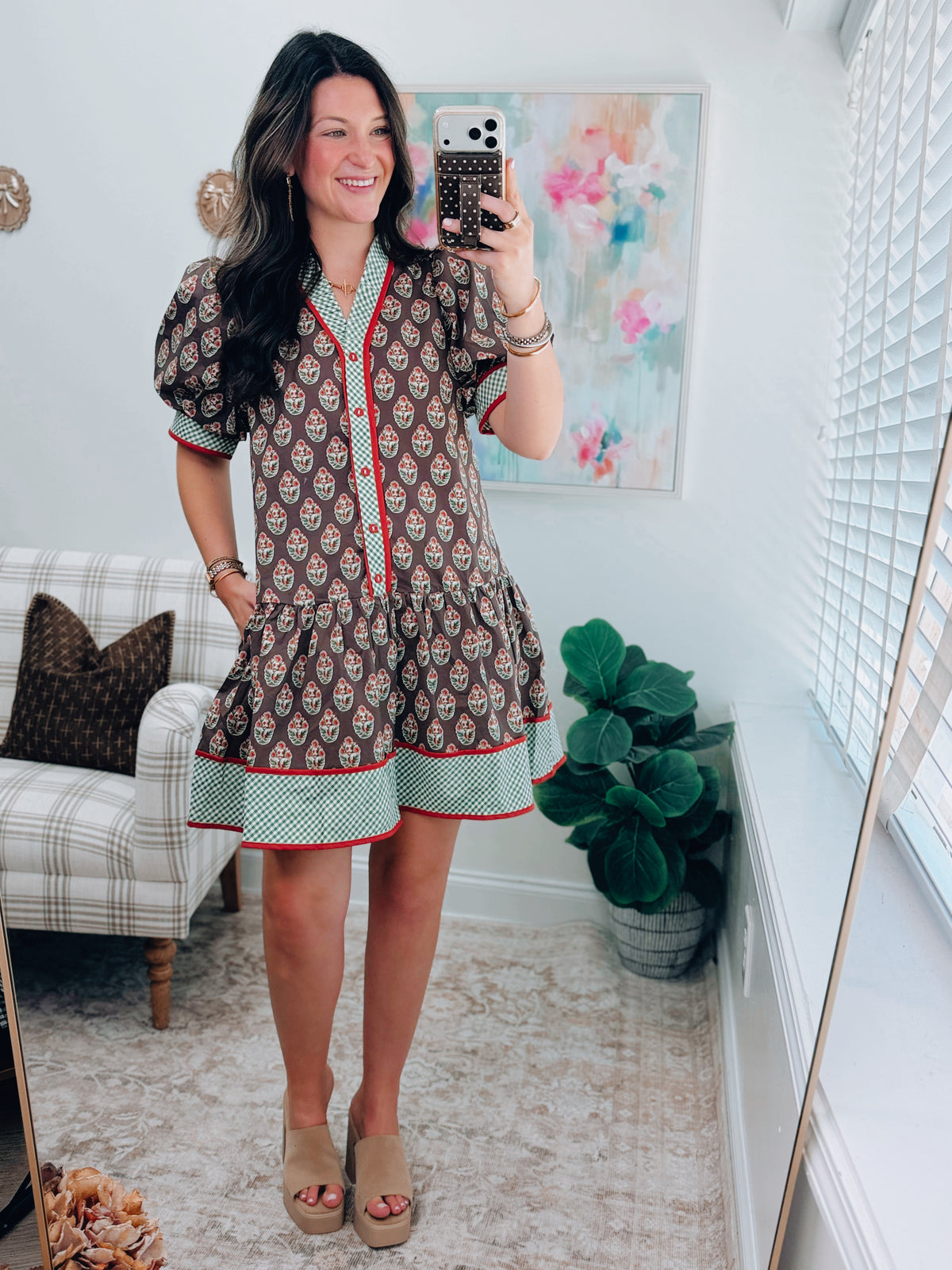 Maple Bouquet Mini Dress