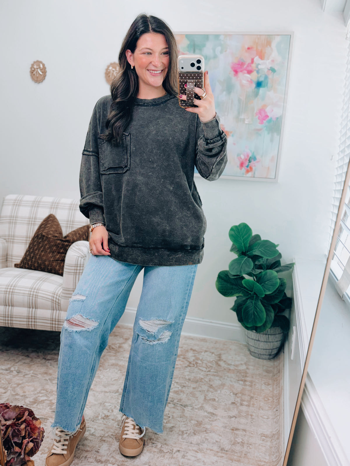 DOORBUSTER Mineral Wash Pullover