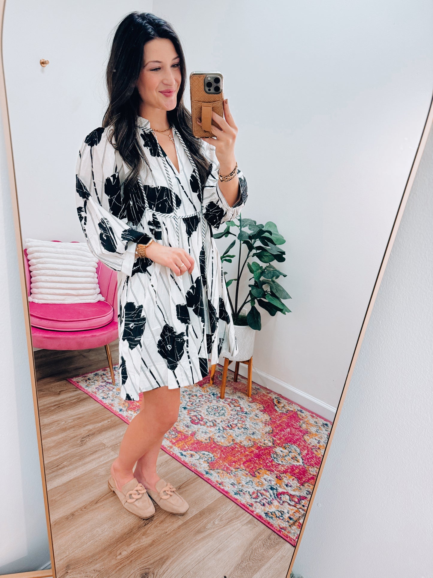 CURVY Mikayla Abstract Mini Dress