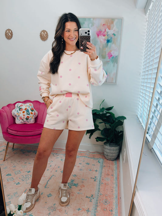 Lainey Polka Dot Shorts Set