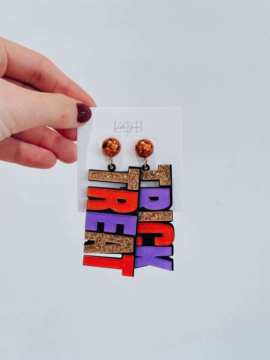 Trick or Treat Drop Earrings