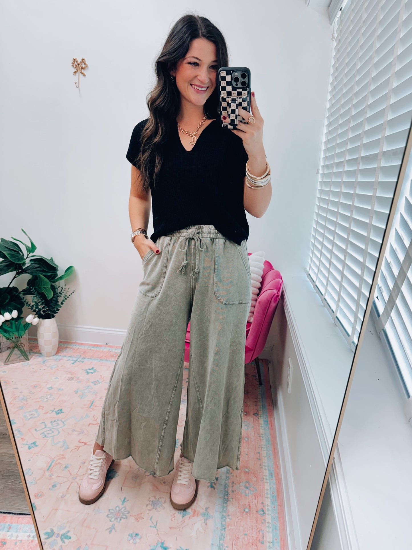 Collins Mineral Wash Wide Leg Pants