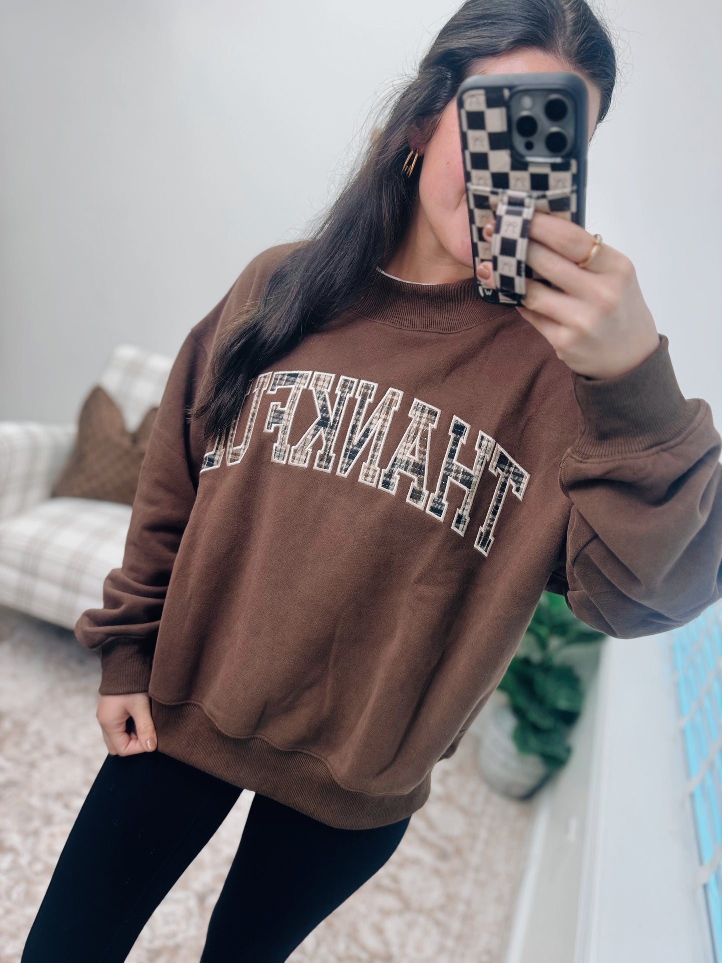 The Mock Club Pullover - THANKFUL