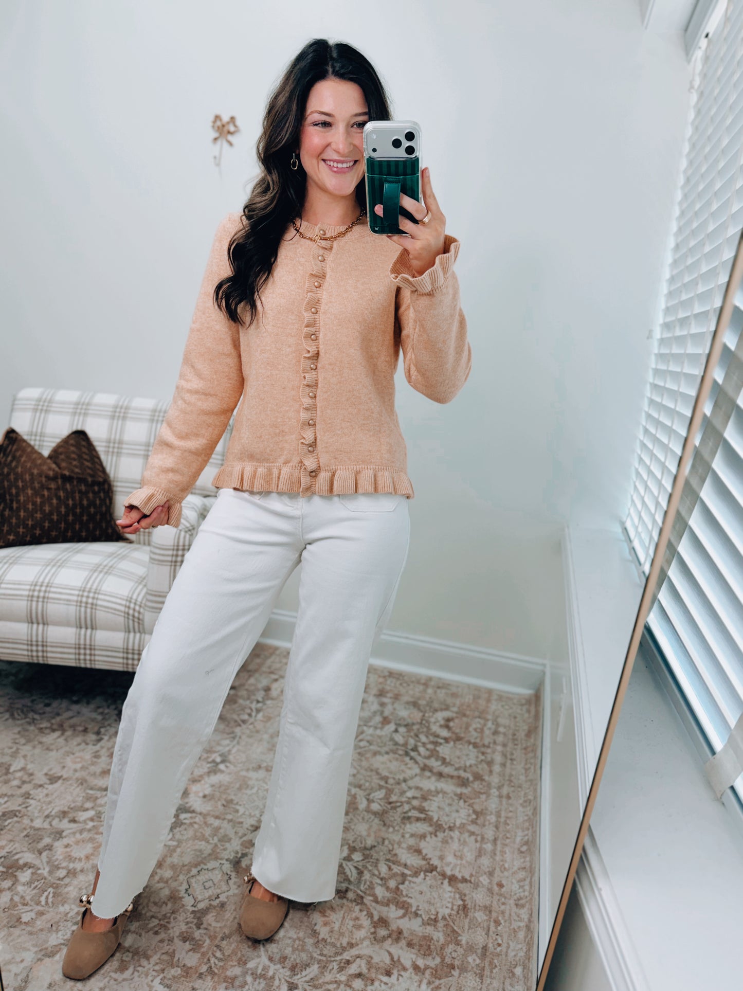 Easy Breeze Ruffle Cardigan Top