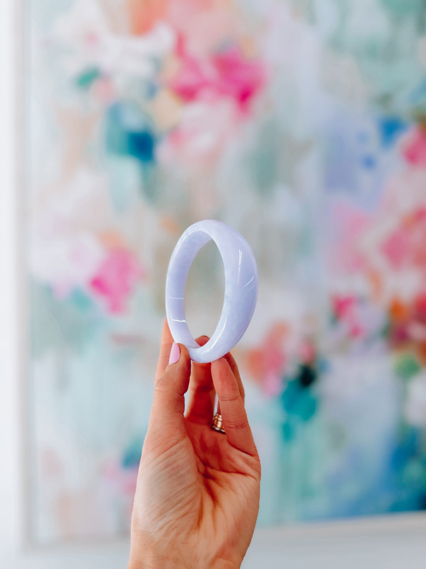 Brielle Acrylic Bangle - Lavender