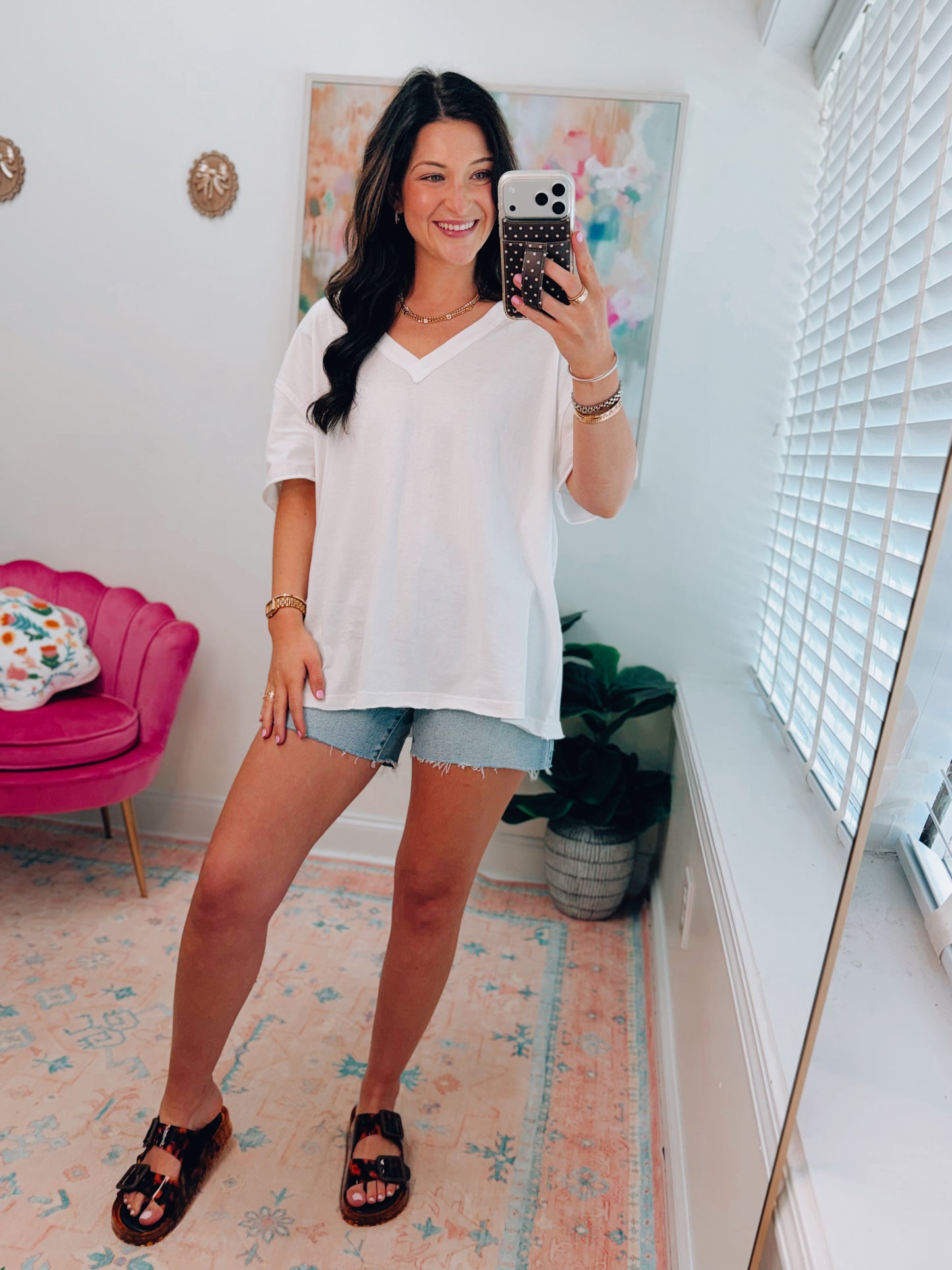 River Relaxed Raw Hem Tee