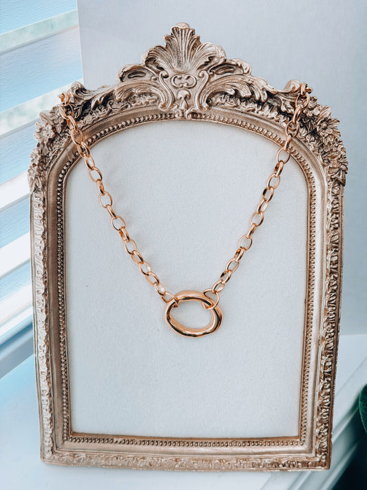 Coely Oval Necklace - 18k Gold Plated