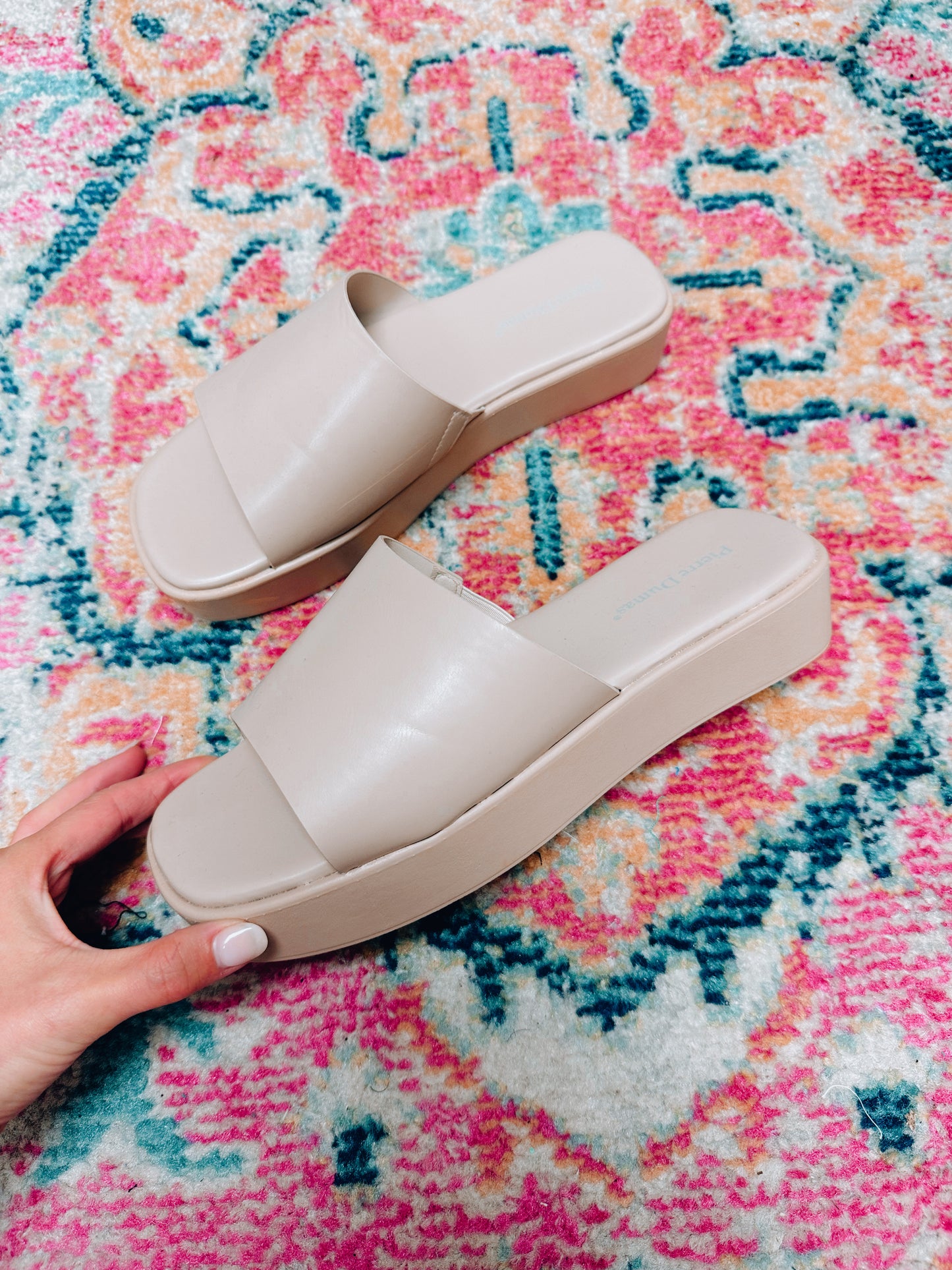 Cool Tan Platform Slides