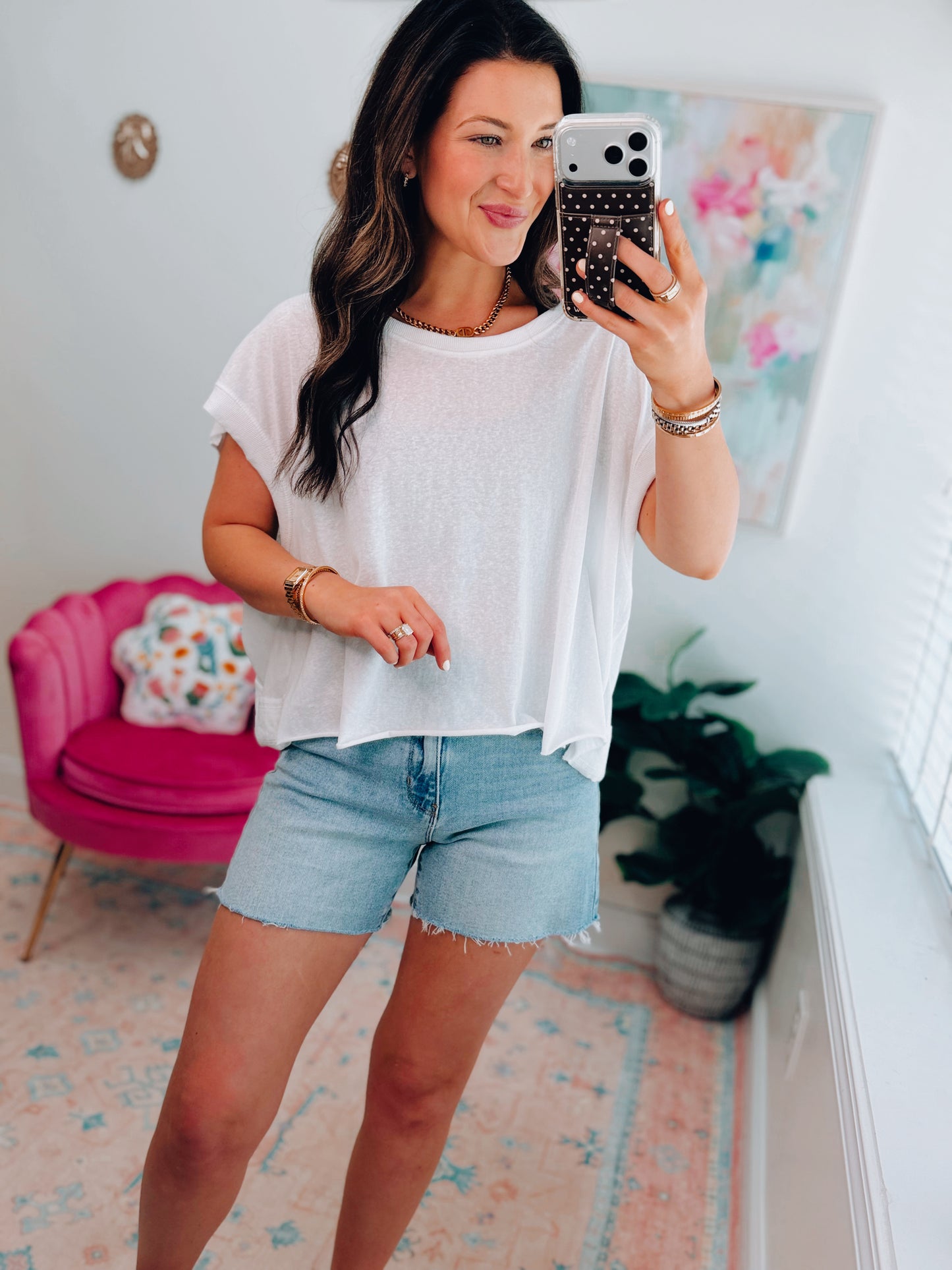 Everyday Boxy Crew Tee - White