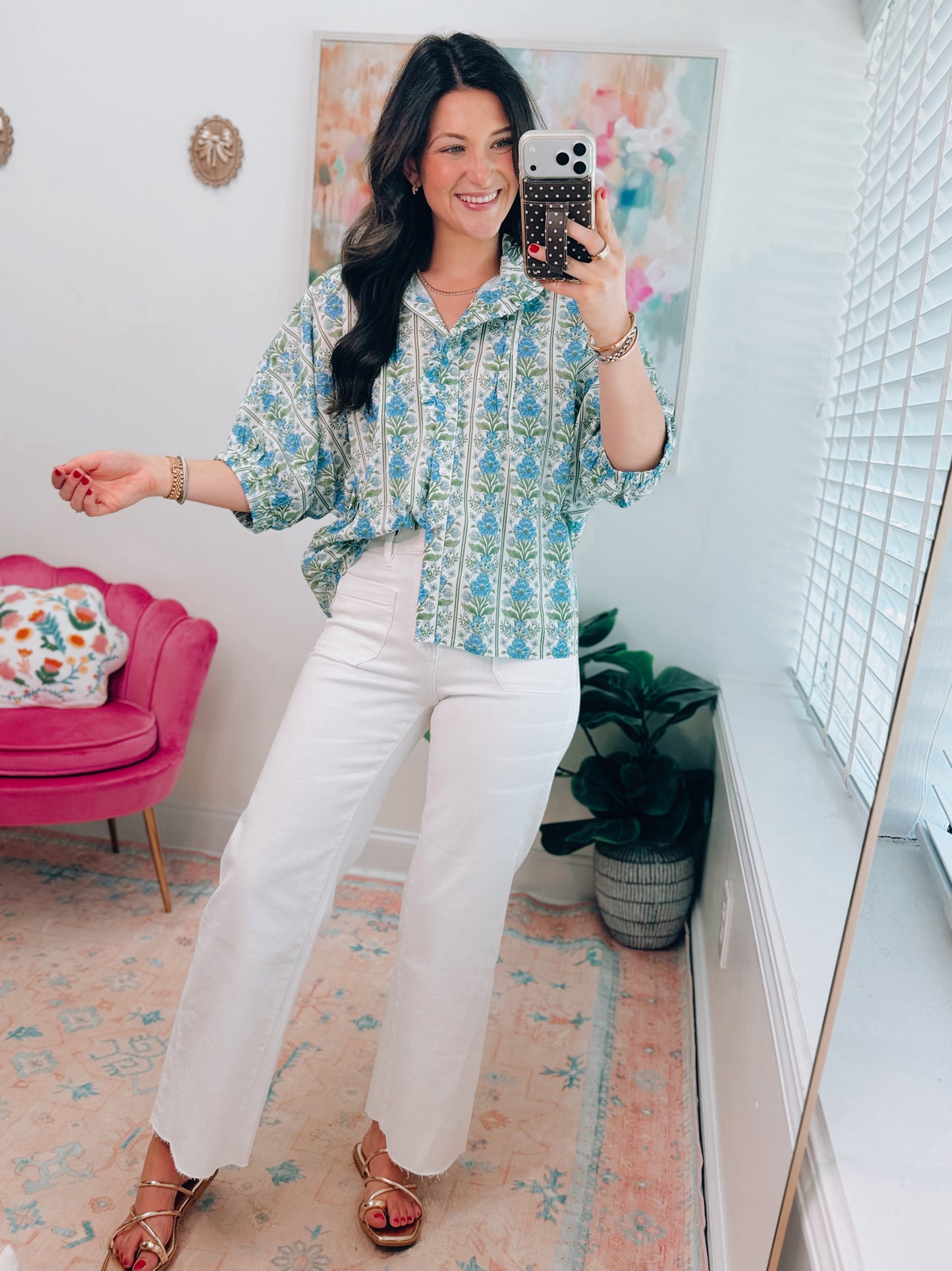 Tatum Floral Ruffle Top