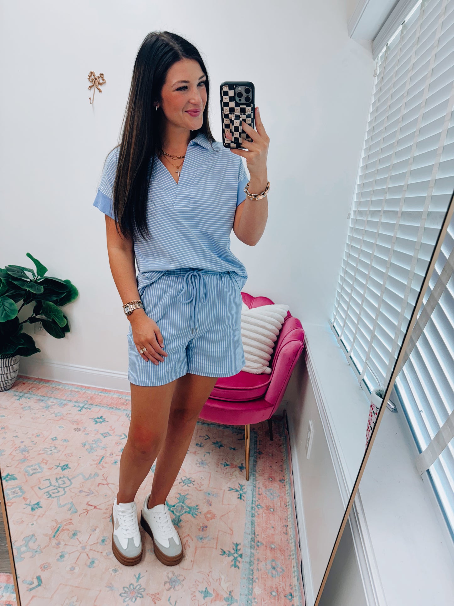 Roxi Striped Shorts Set