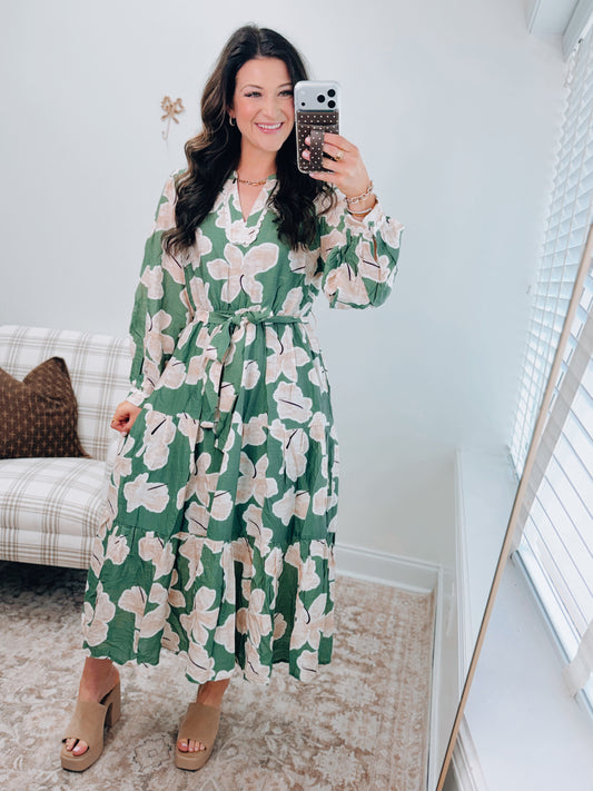 Josie Smocked Midi Dress