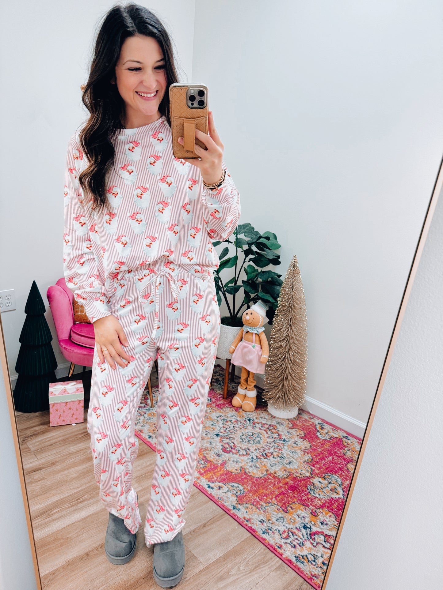 Comfy & Pink Santa Pj's