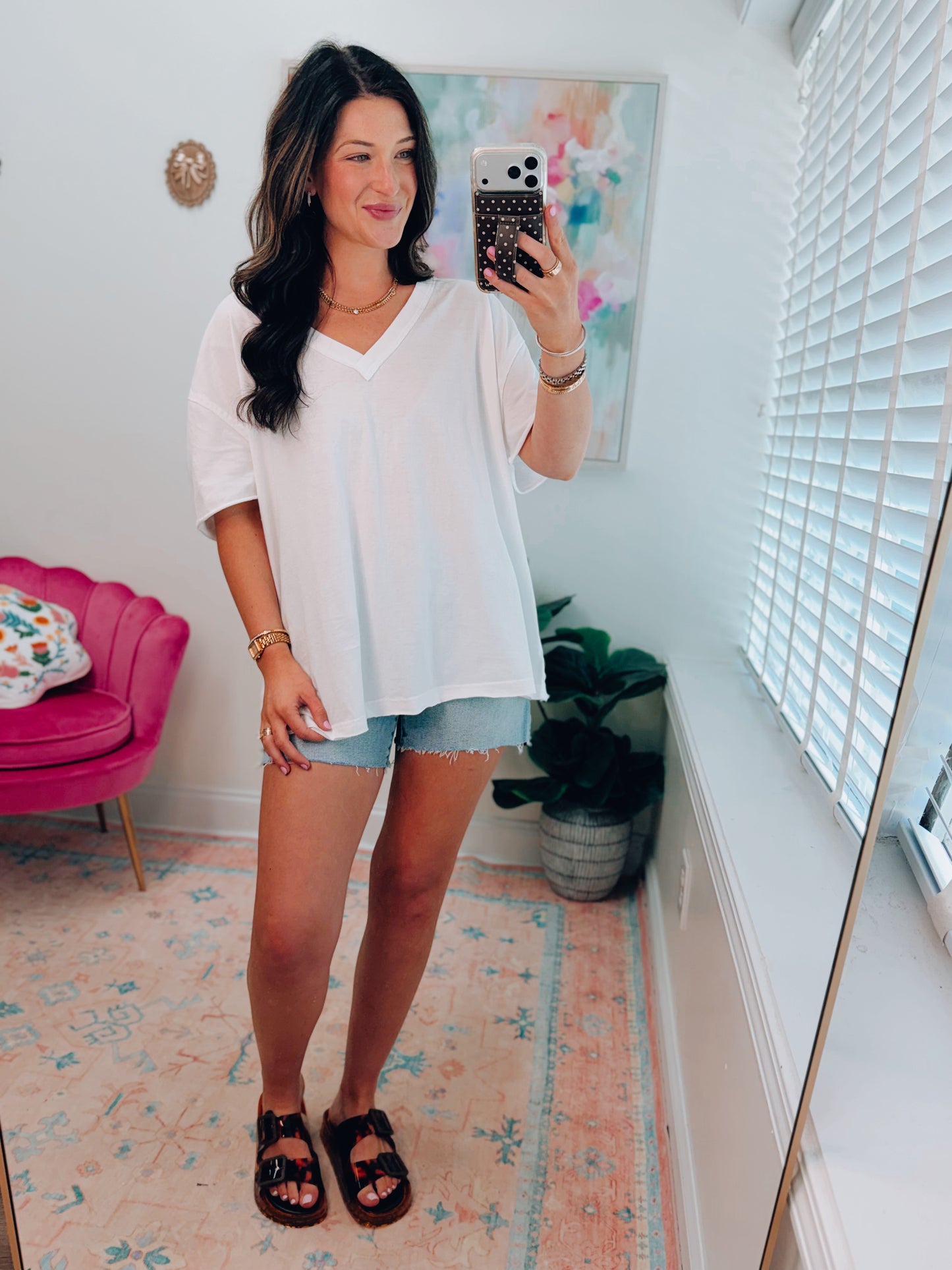 River Relaxed Raw Hem Tee