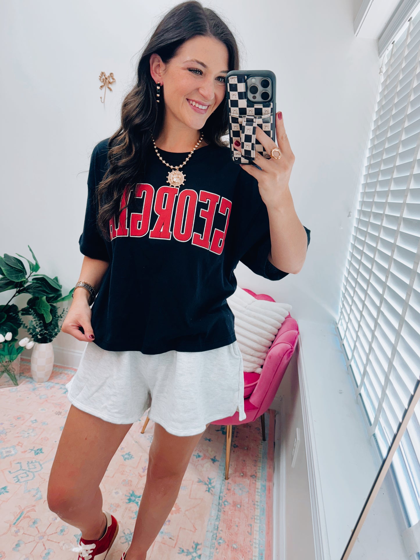 Georgia Puff Tee - Black