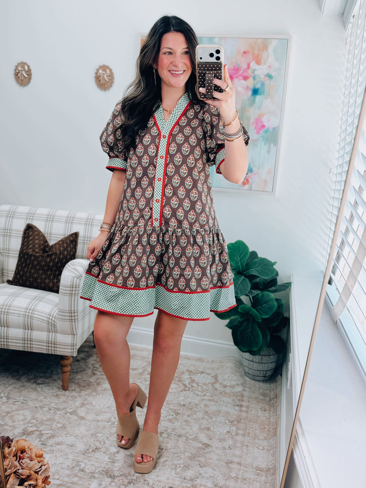 Maple Bouquet Mini Dress