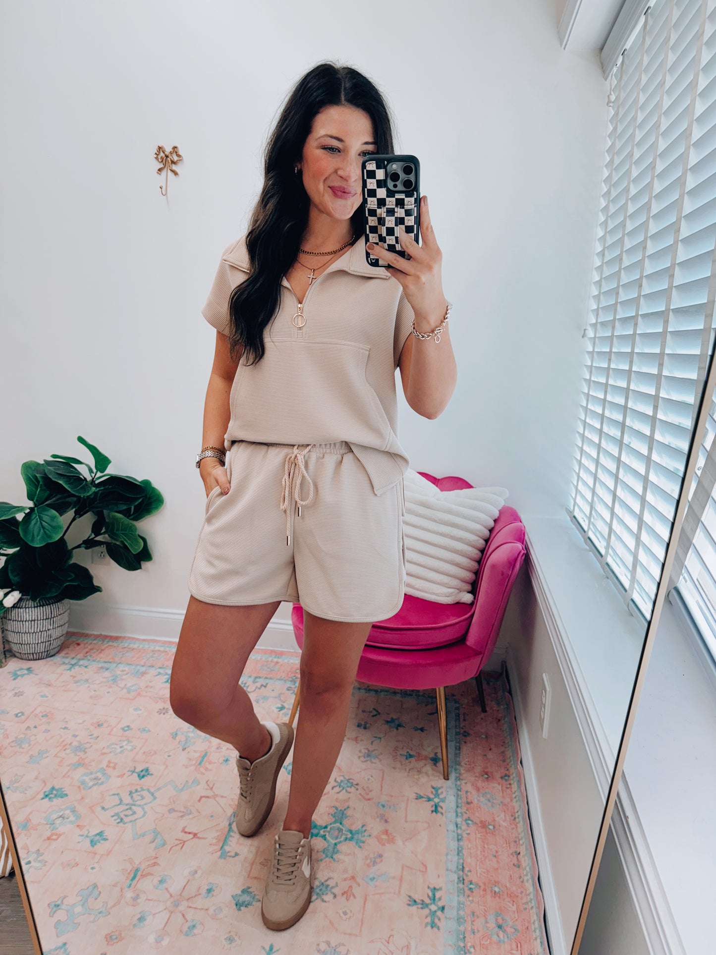 Ribbed & Chic Shorts Set