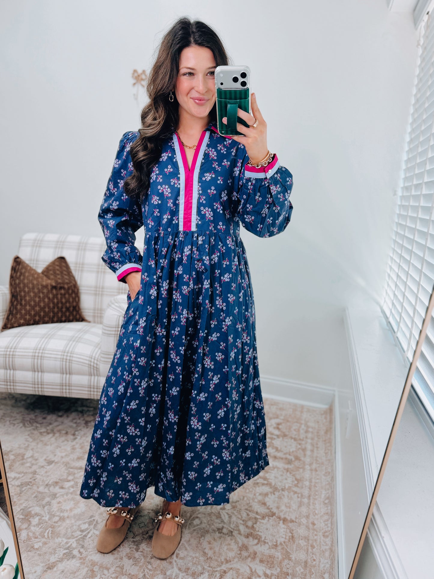 Beckett Floral Mix Midi Dress