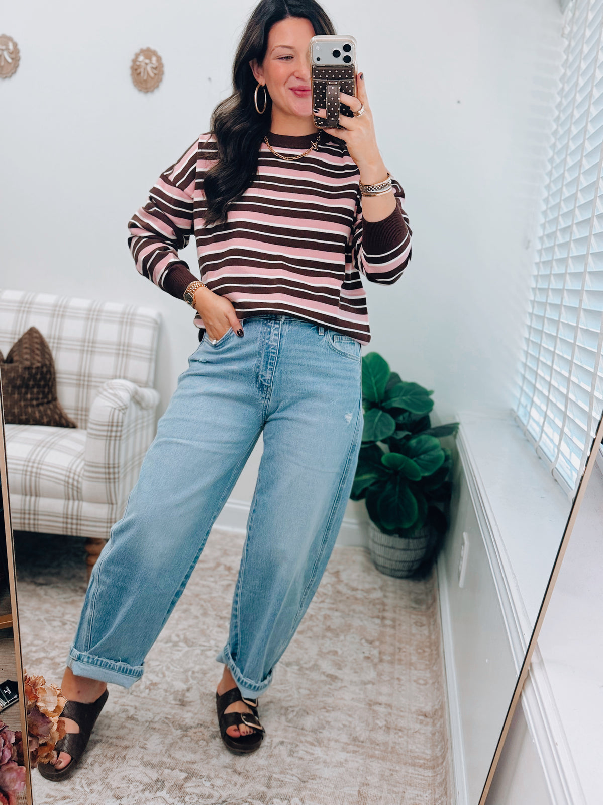 Stella High Rise Light Wash Barrel Denim