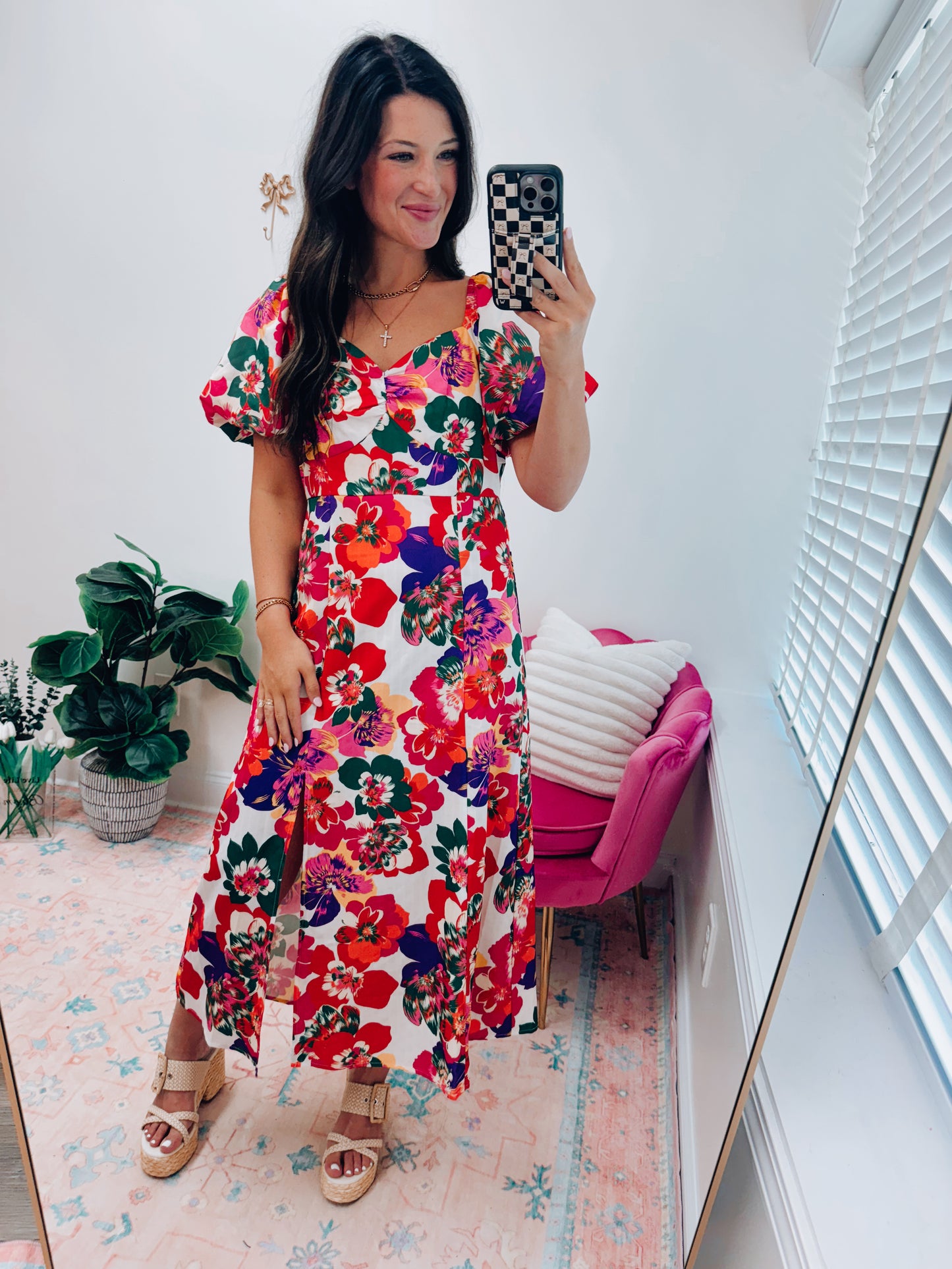 Paradise Babydoll Midi Dress