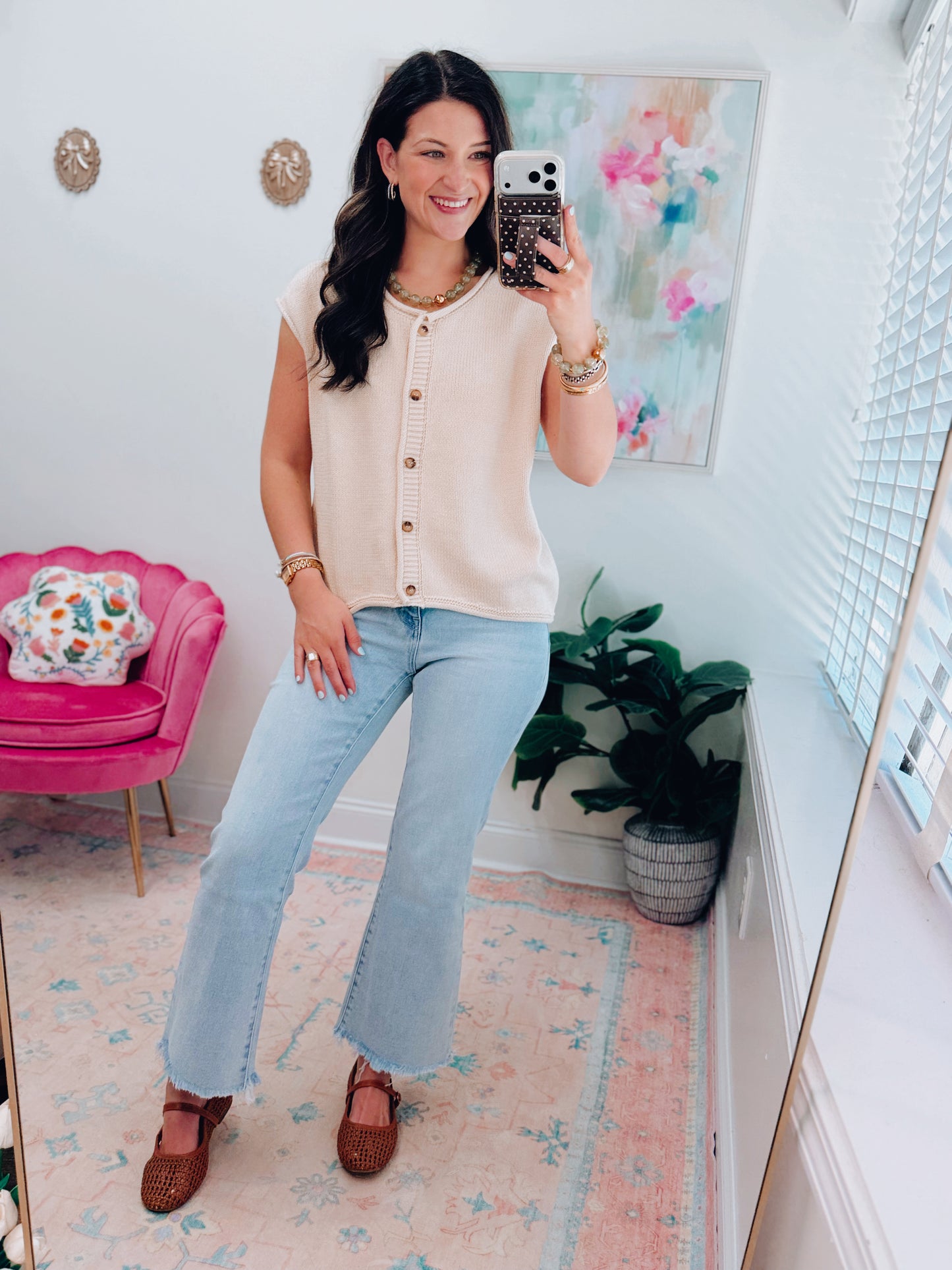 Kellan Raw Edge Knit Top