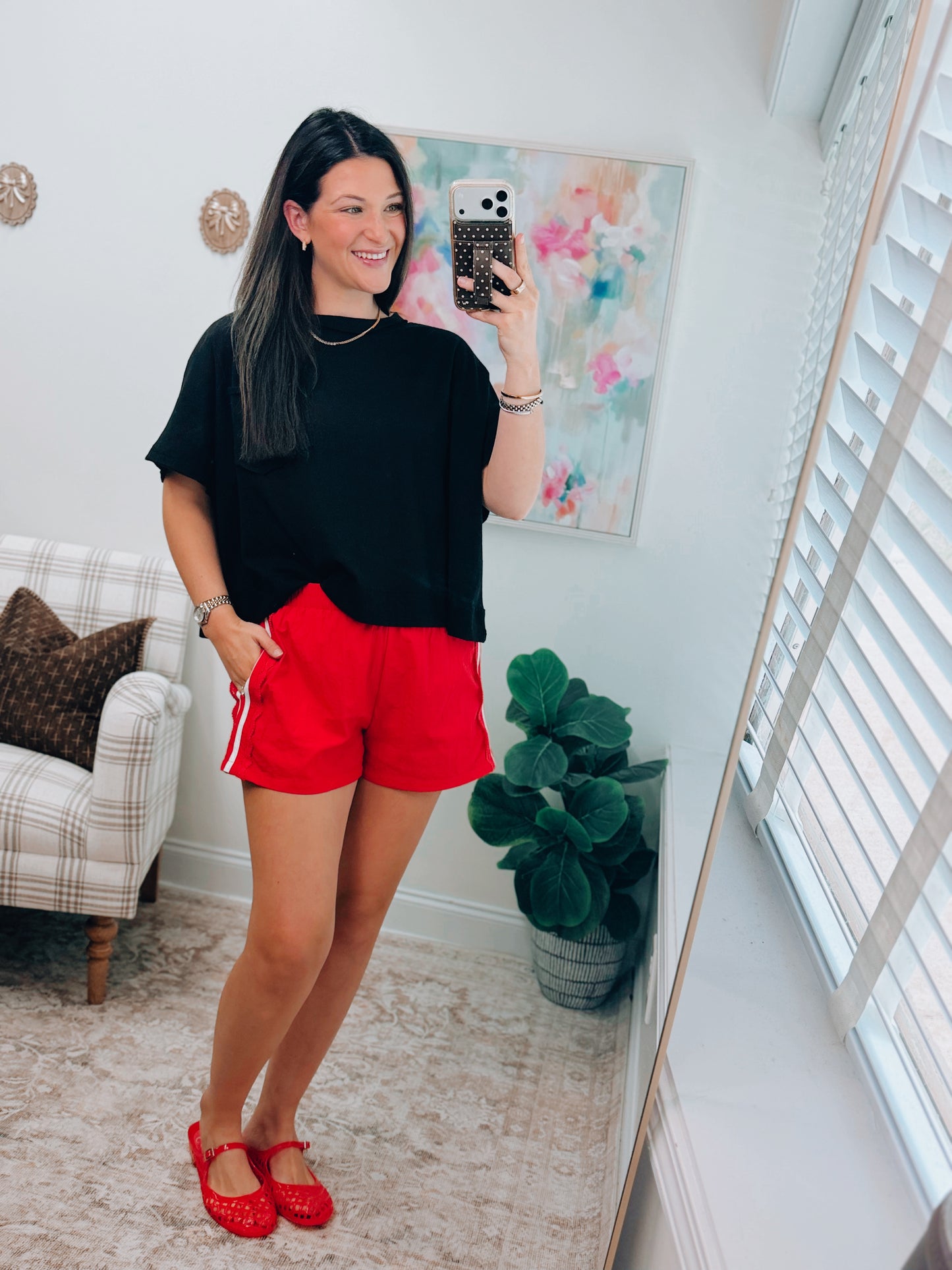 Side Lace Game Day Shorts