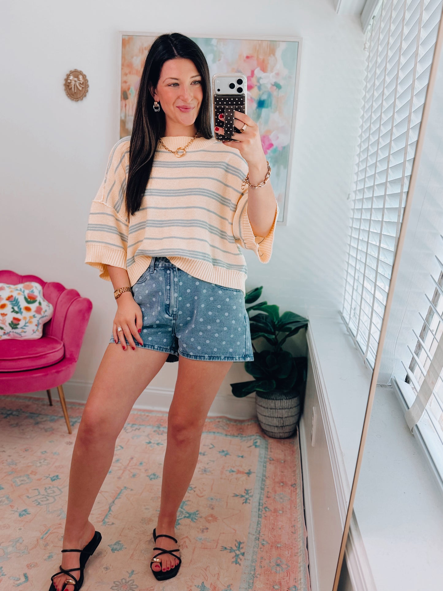 Butter Striped Knit Top
