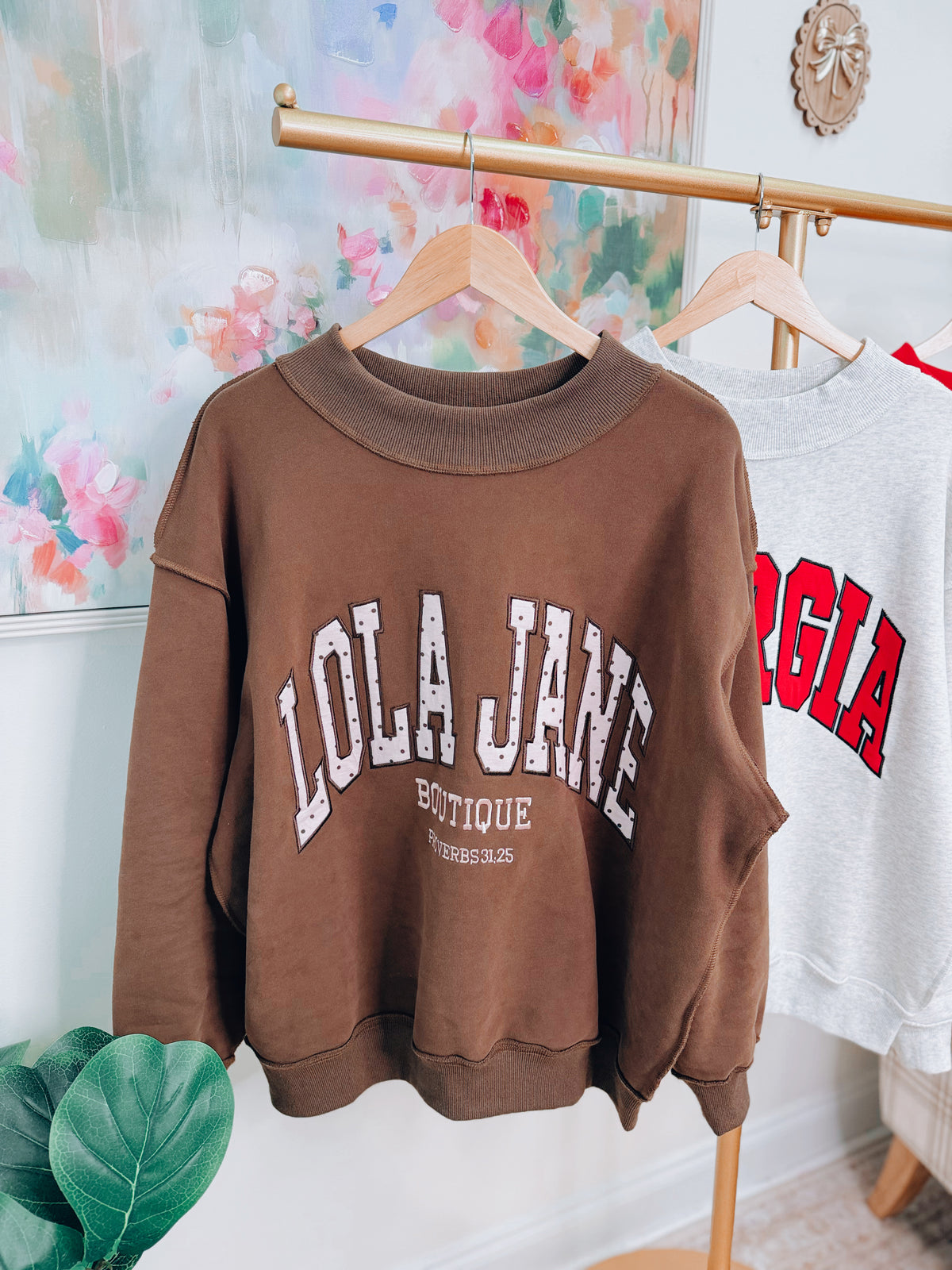 The Mock Club Pullover - LJB Polka Dots