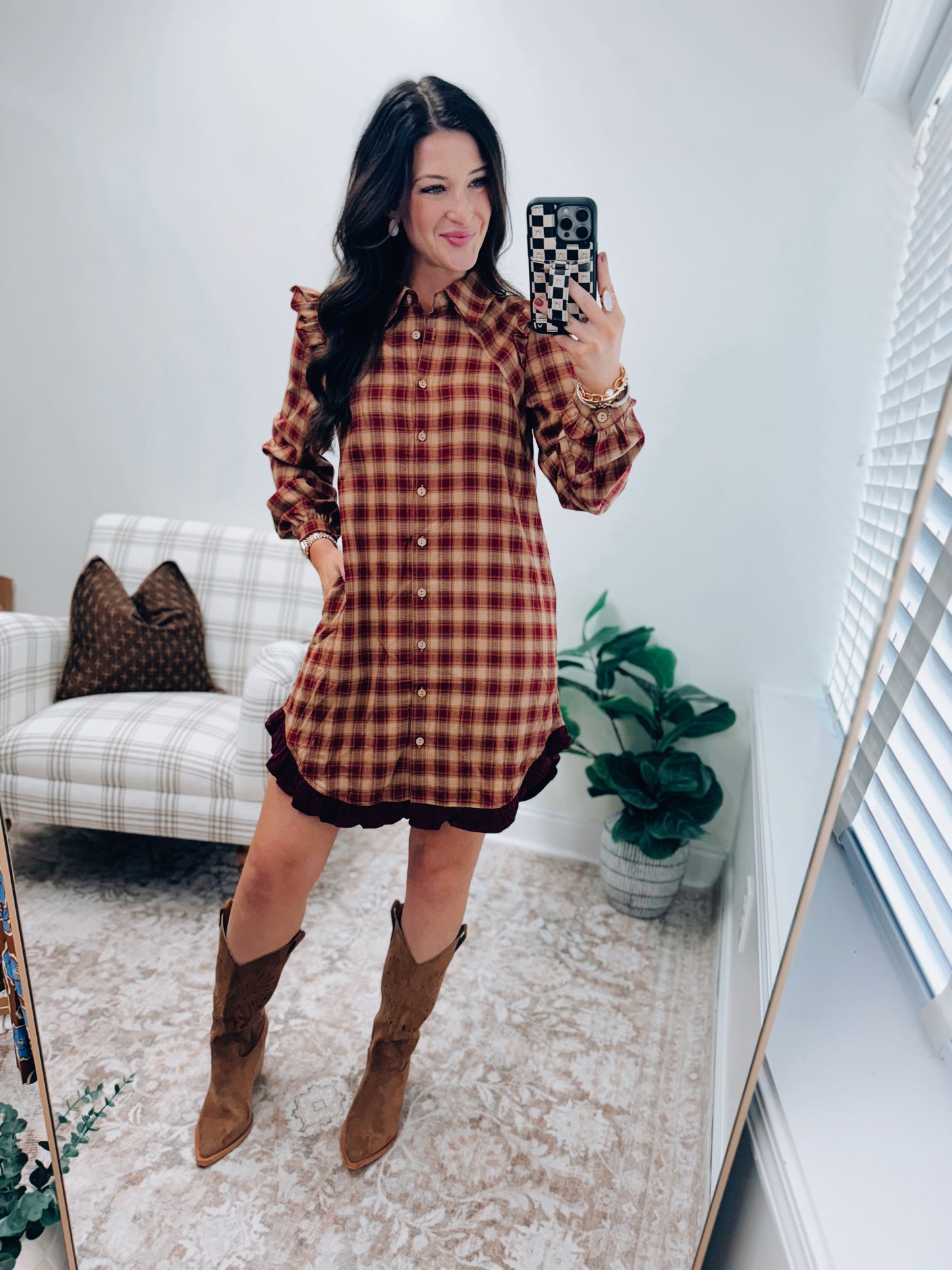 Olivia Coffee Suede Boots