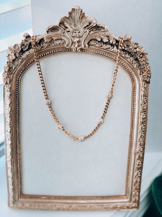 Quinn Cuban Necklace - 16k Gold Plated