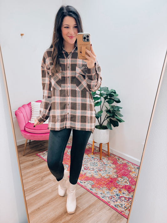 Tamra Chocolate Flannel