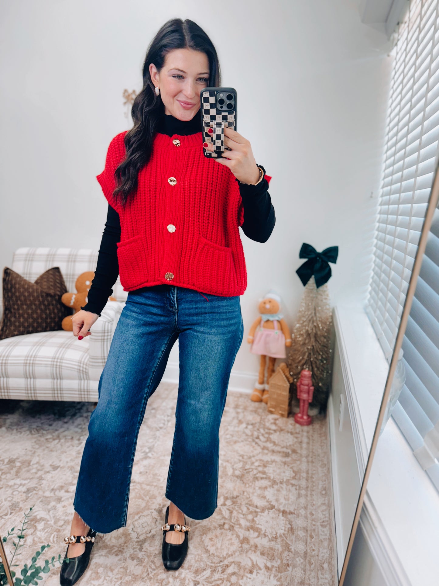 Ruby Oversized Button Knit Sweater Top