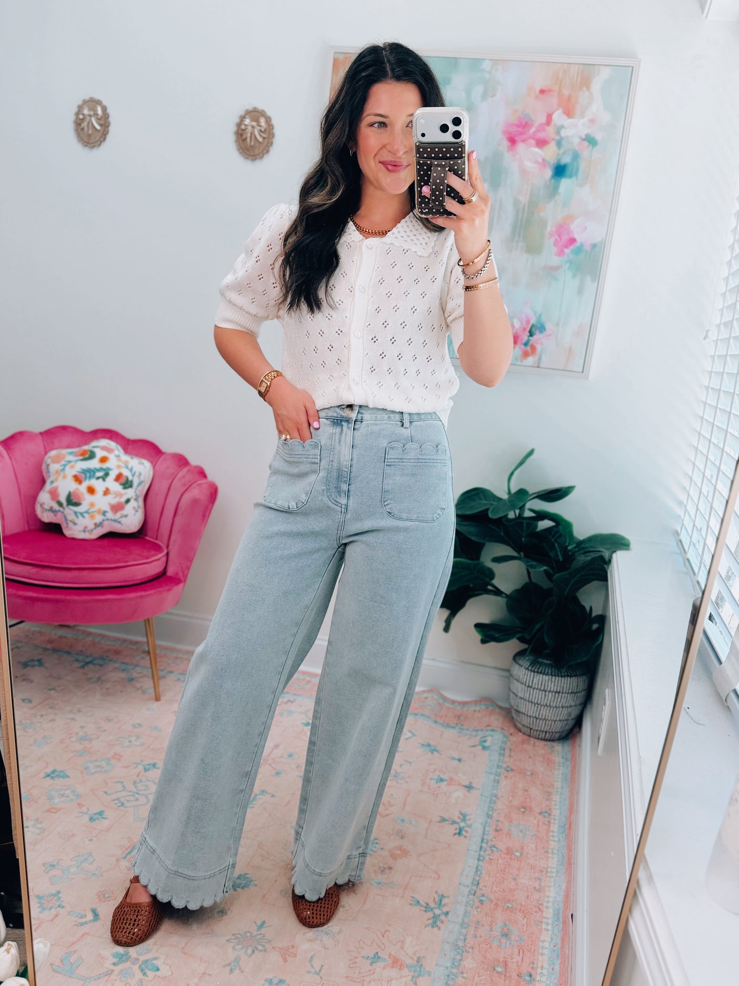 Amelia Scallop Denim