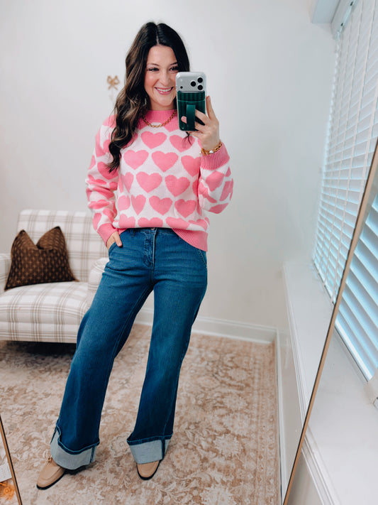 Strawberry Heart Sweater