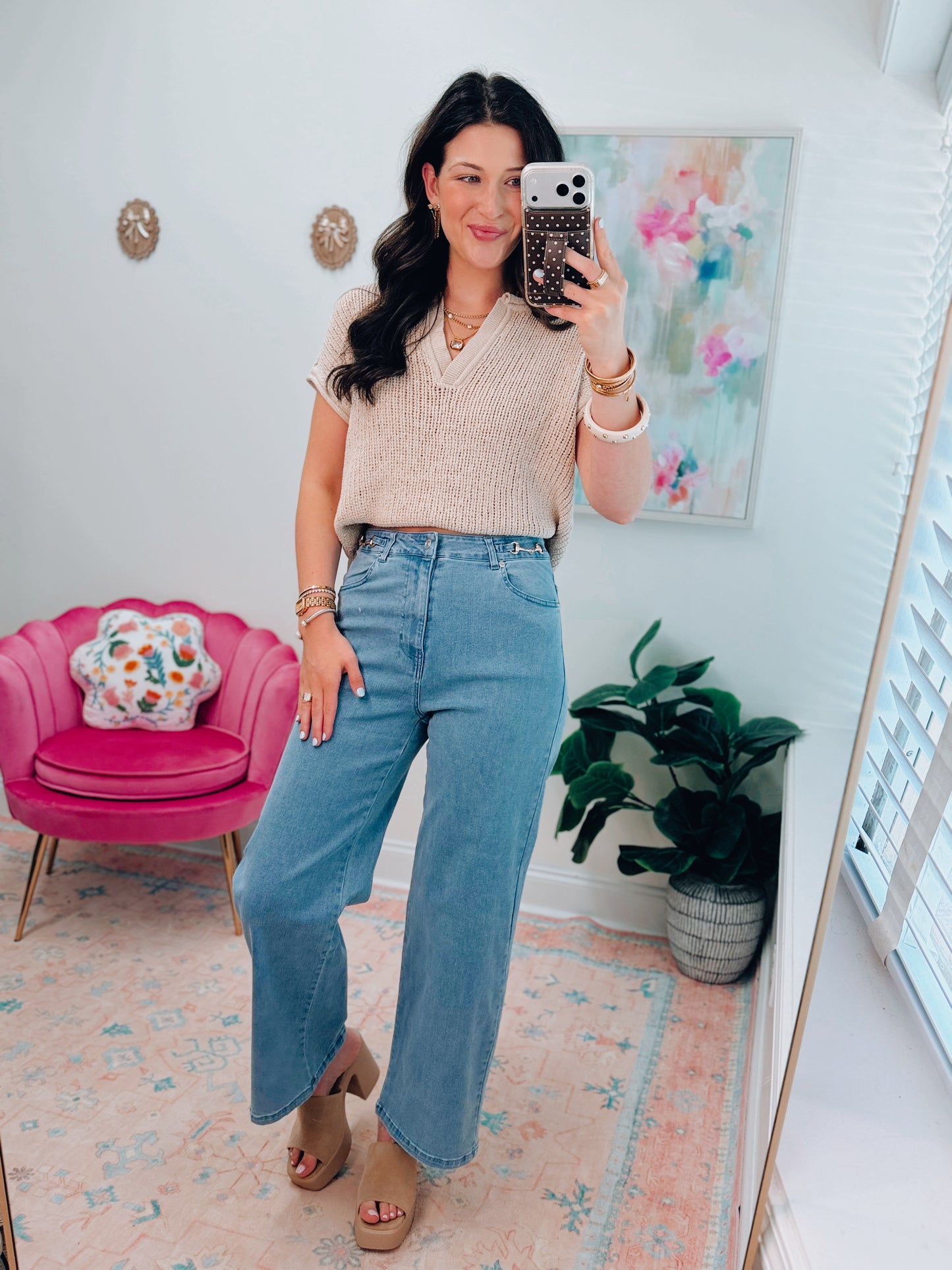 Clove Horsebit Denim