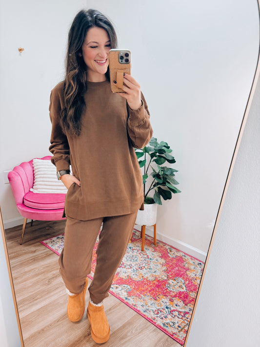 Coffee & Comfy Pants Set