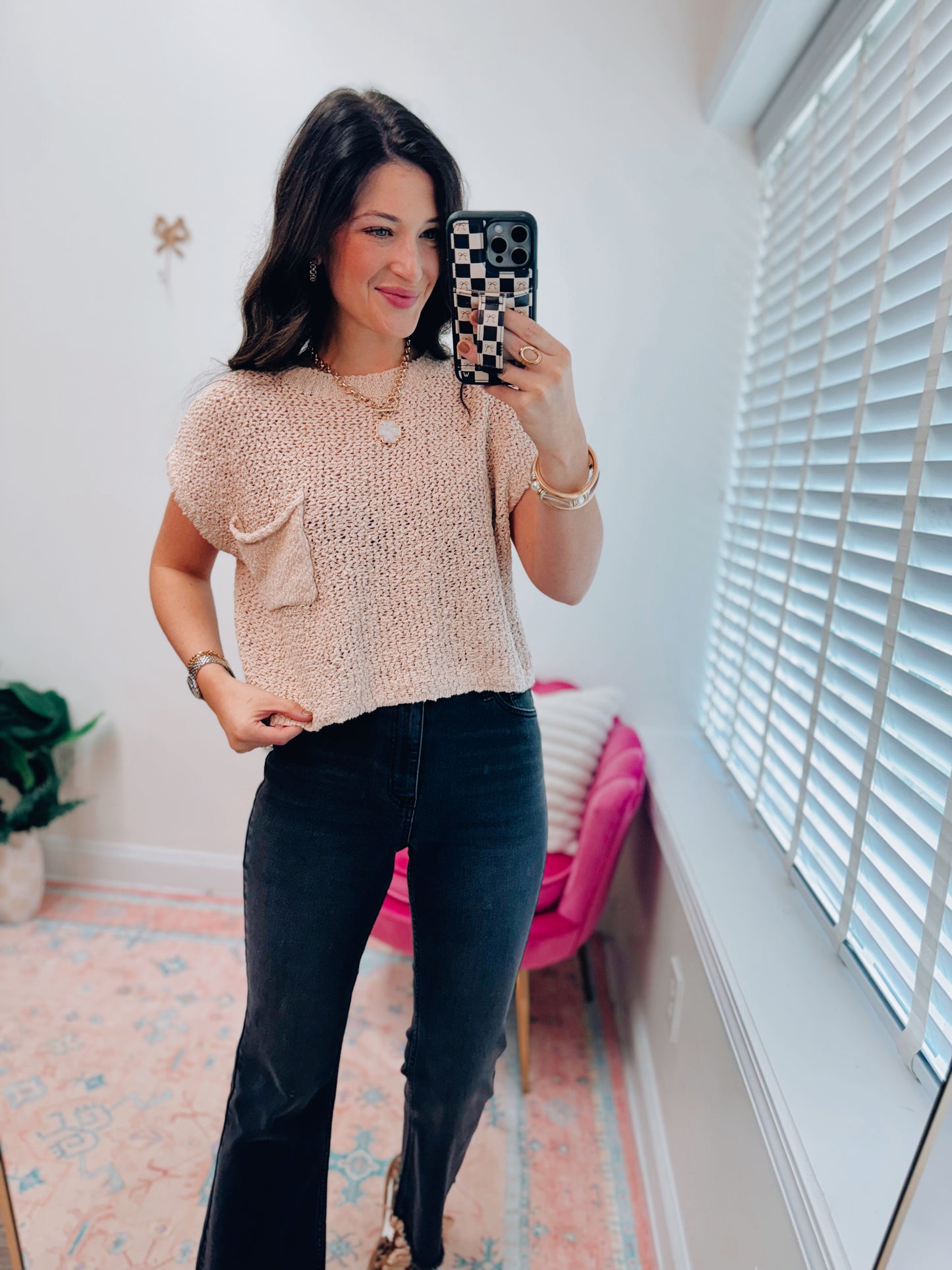 Hazel Pocket Knit Sweater Top