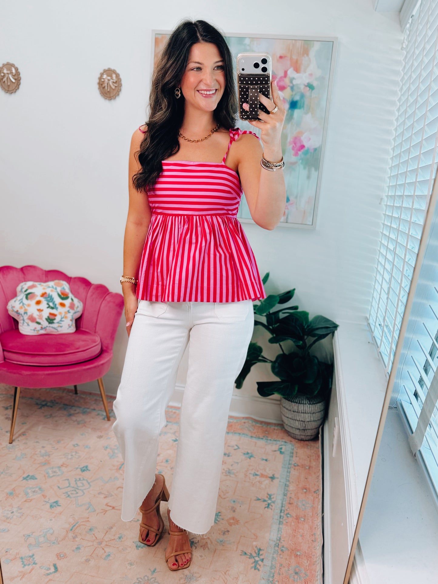 Sunkissed Striped Tie Top