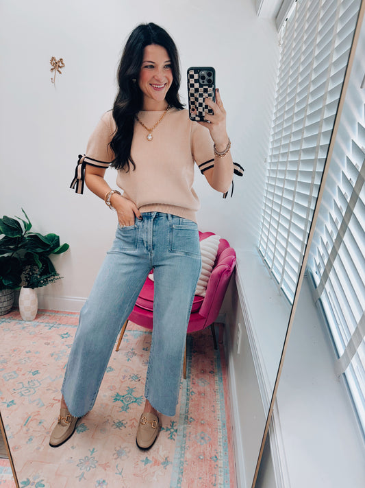 HR Comfort Stretch Wide Leg Denim