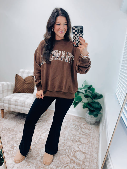 The Mock Club Pullover - THANKFUL