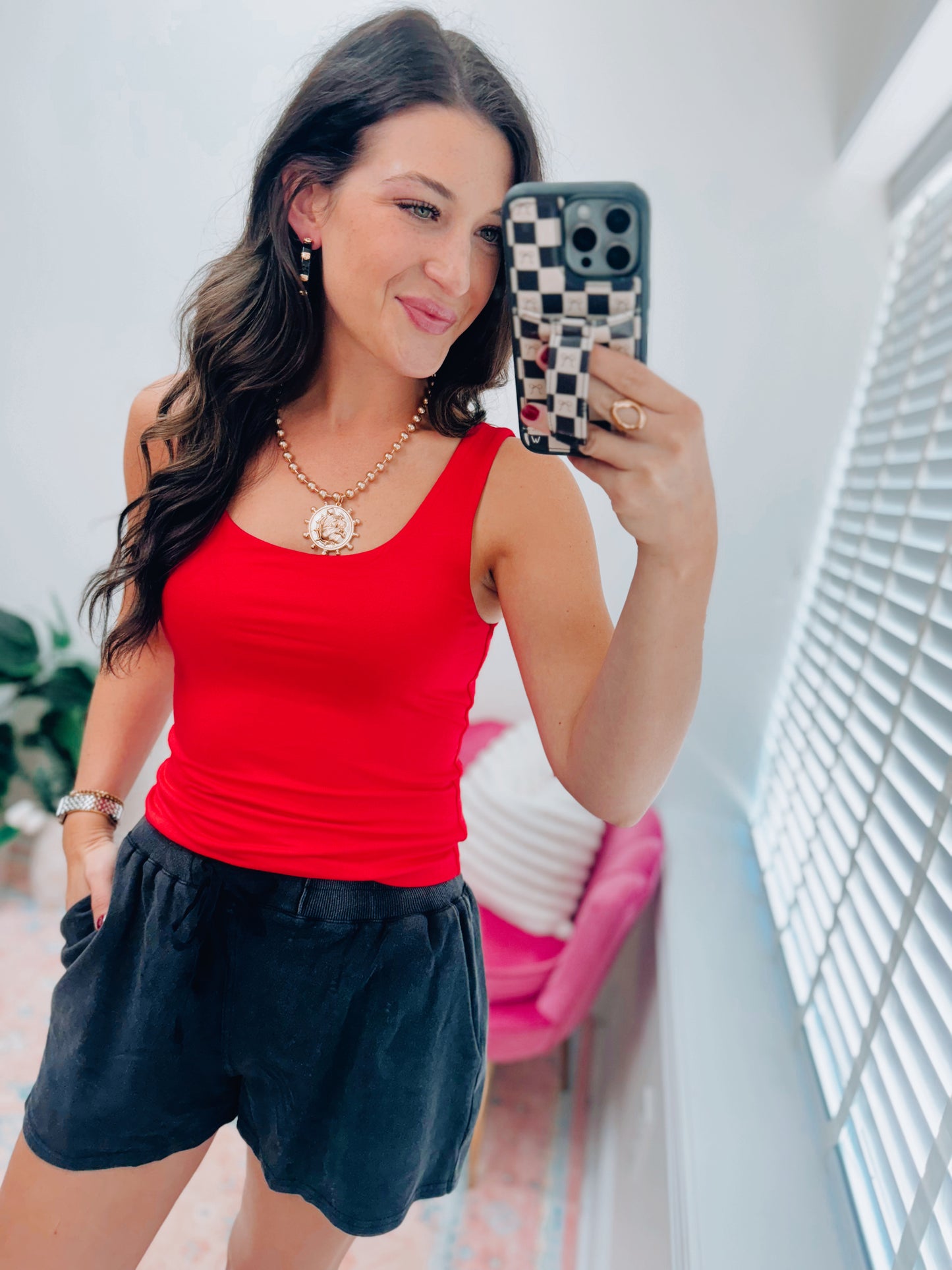 Ruby Double Lined Tank