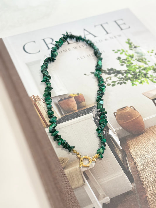 Emerald Stone Lobster Necklace