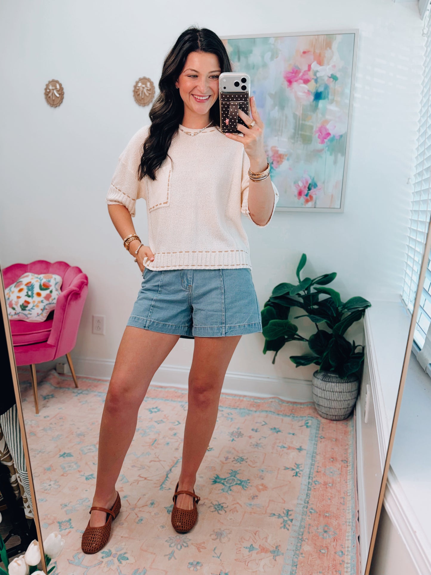 Stitch Knit Basic Top