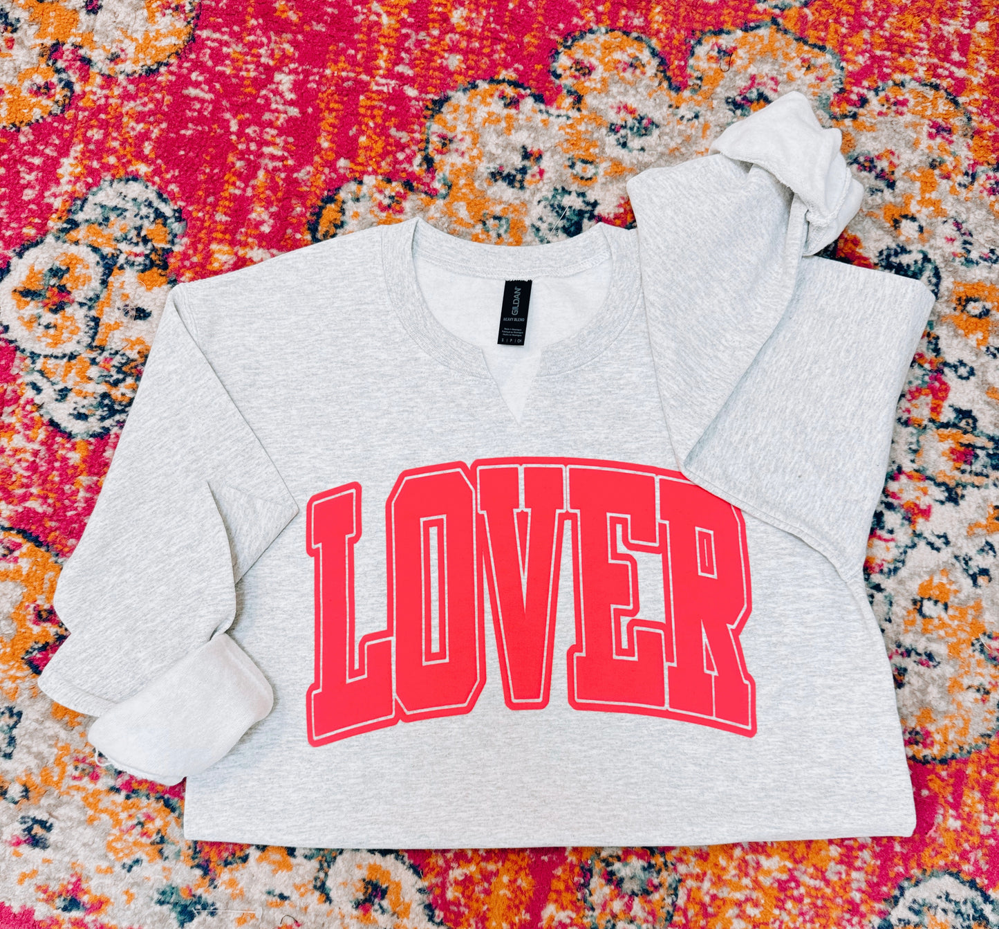 LOVER Notch Neck Crewneck